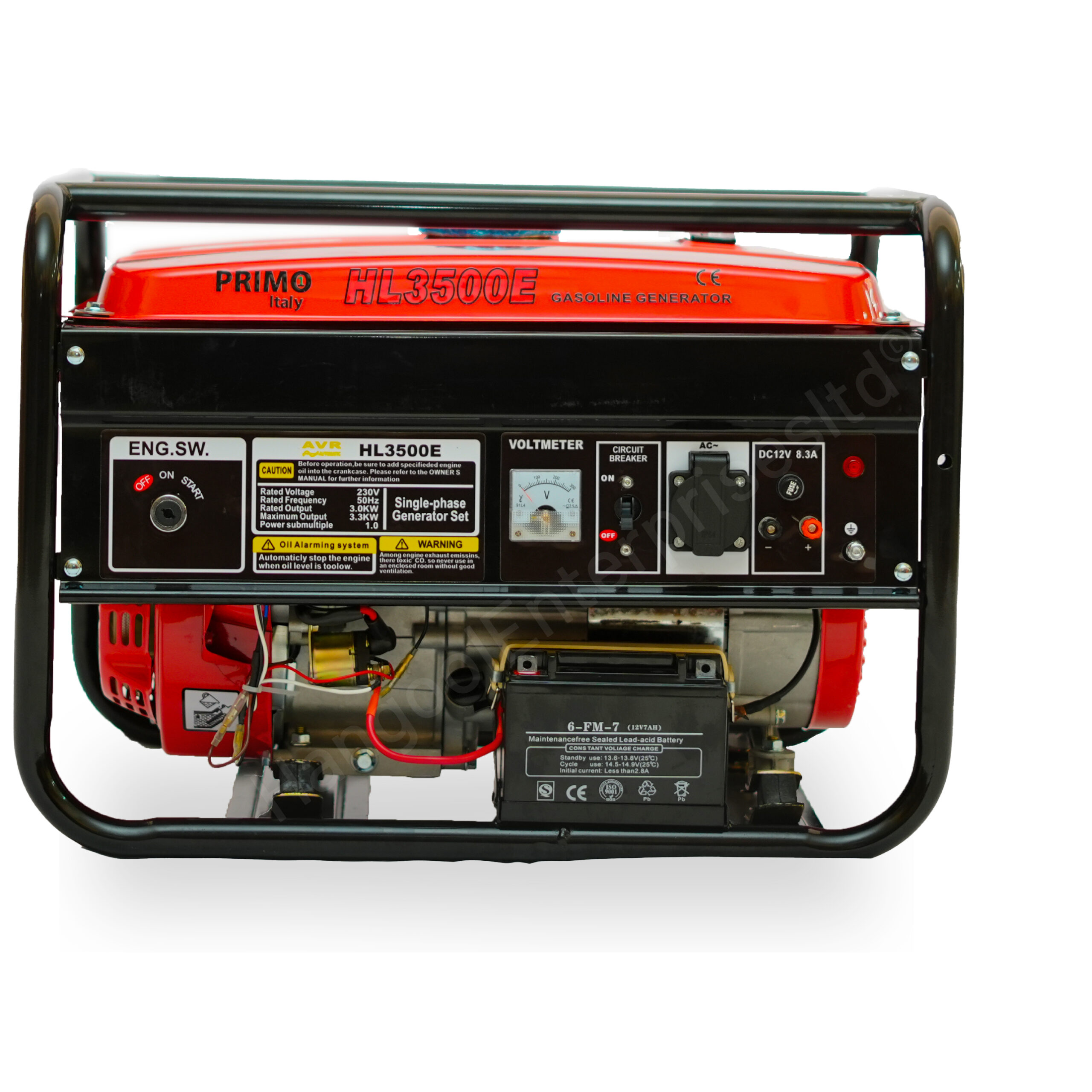 Primo Italy’s Petrol Generator 3.5kva, single phase