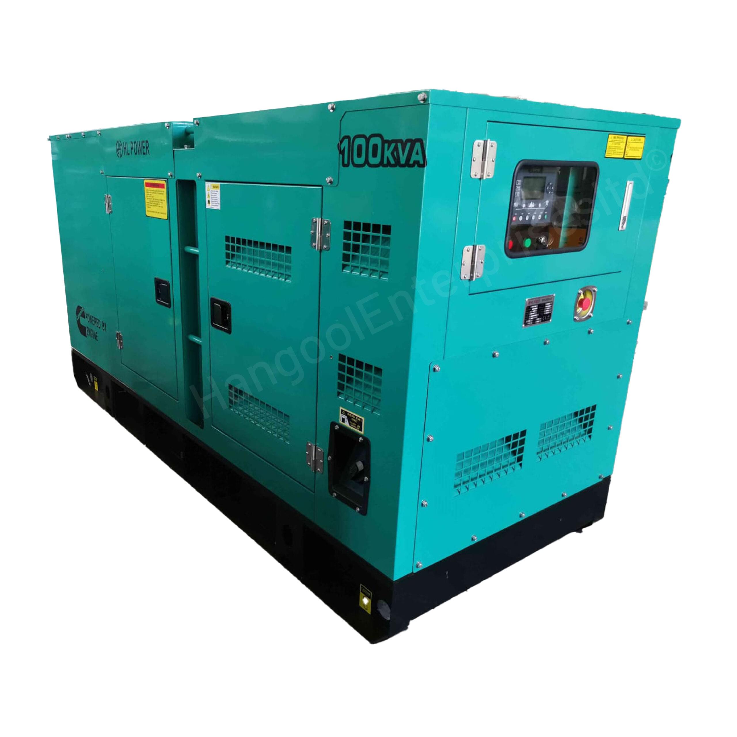 HL Power 100kVA Silent Diesel Generator with Cummins Engine