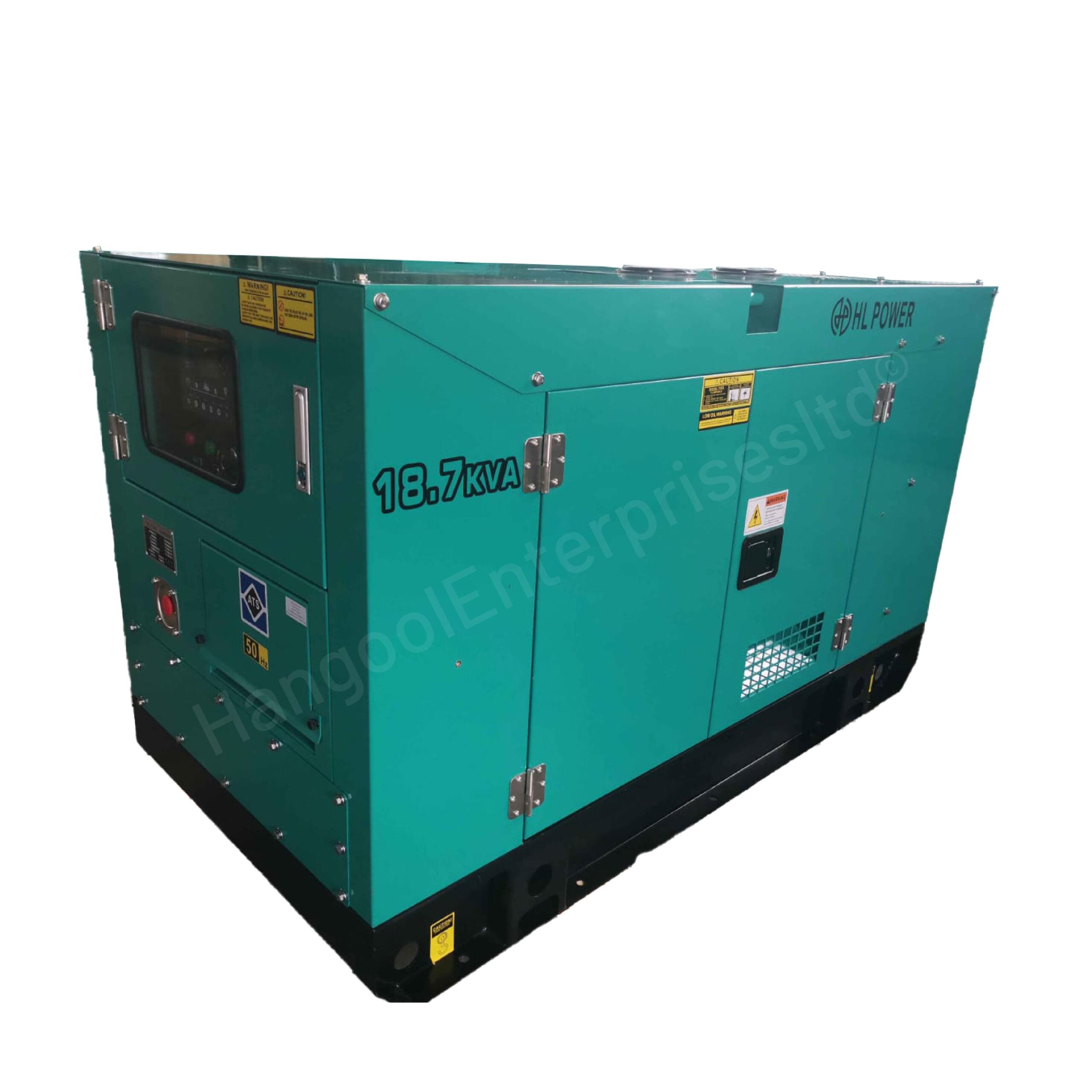 HL Power 18.7KVA Silent Diesel Generator with inbuilt ATS