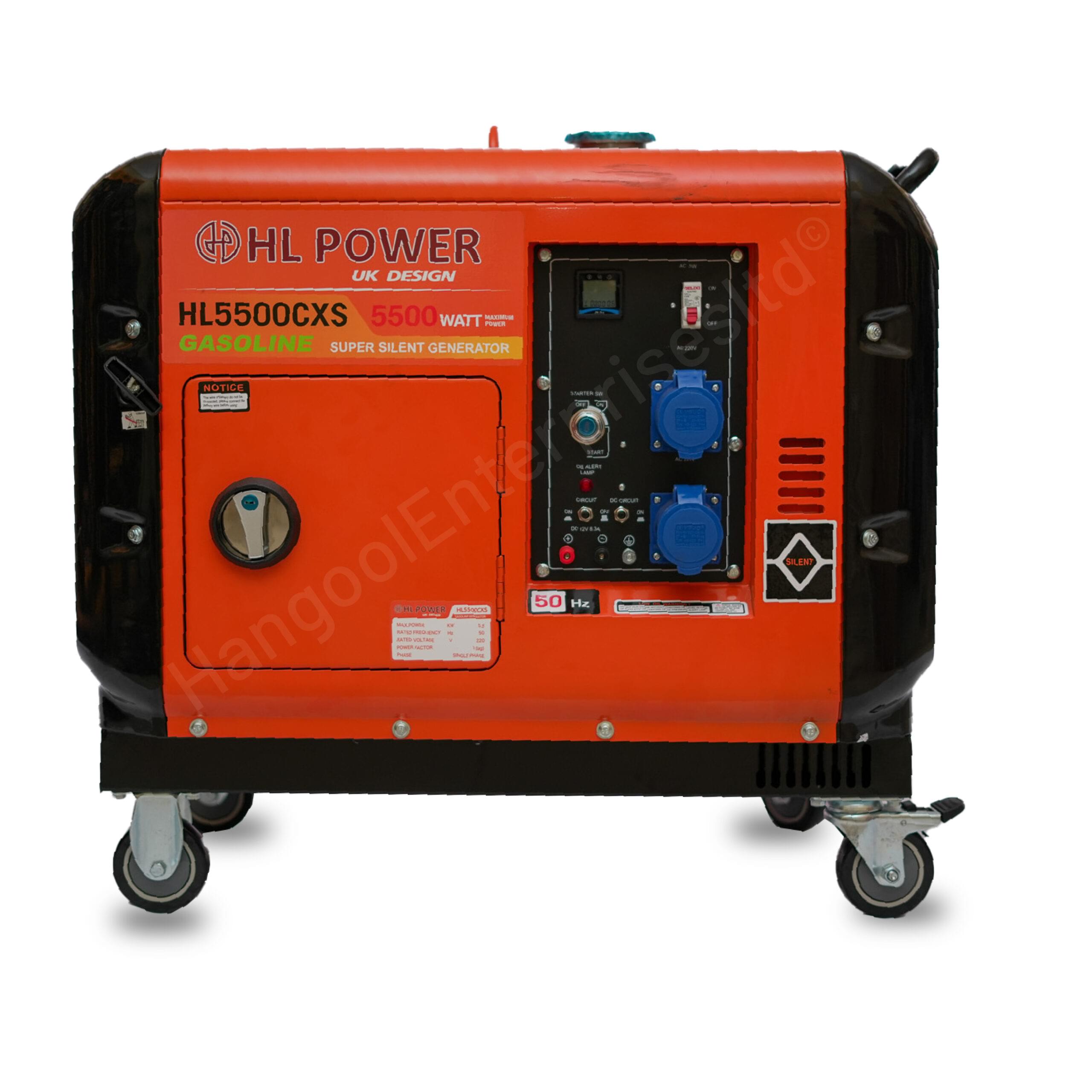 HL Power 5.5KVA Super Silent Gasoline/Petrol Generator