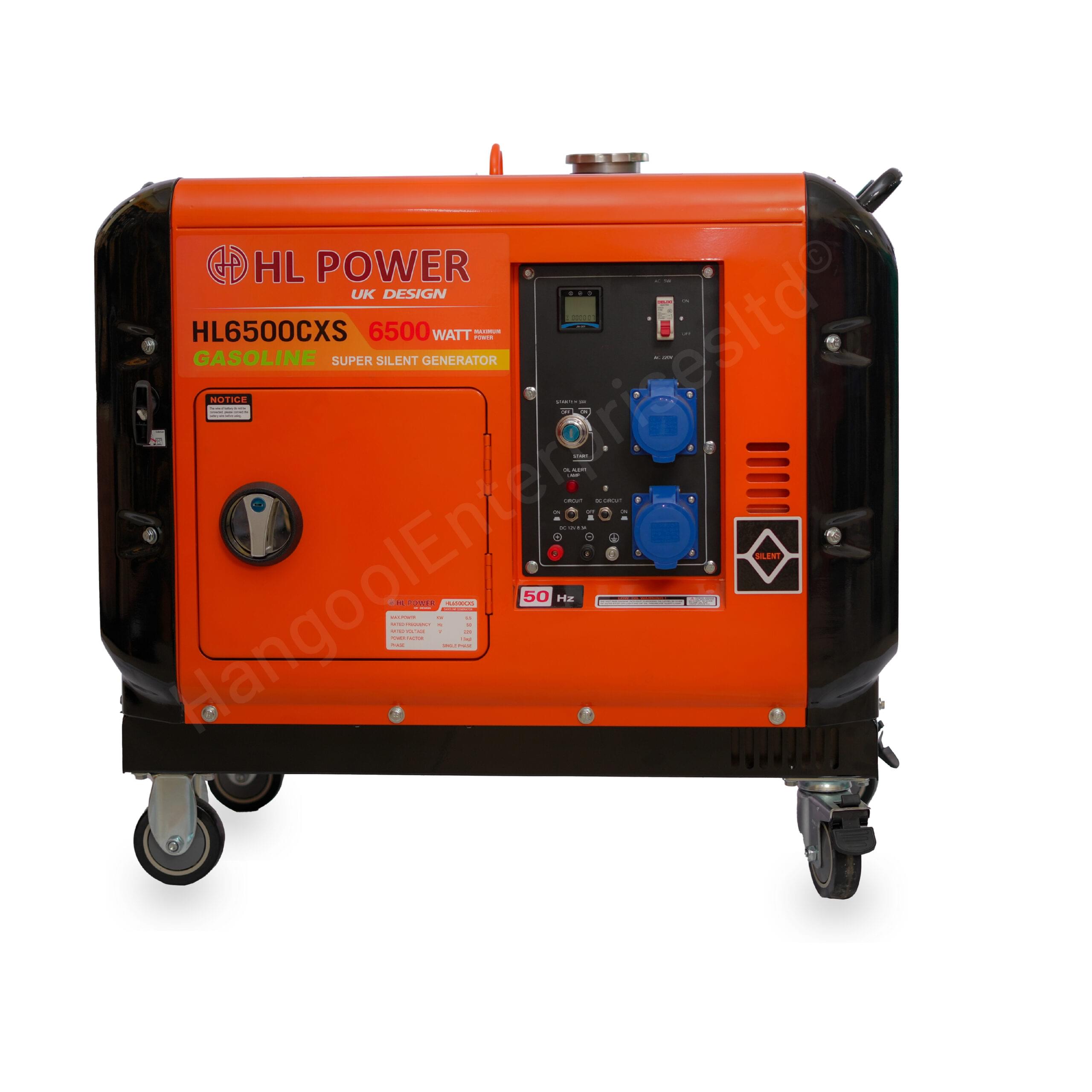 HL Power 6.5KVA Super Silent Gasoline/Petrol Generator