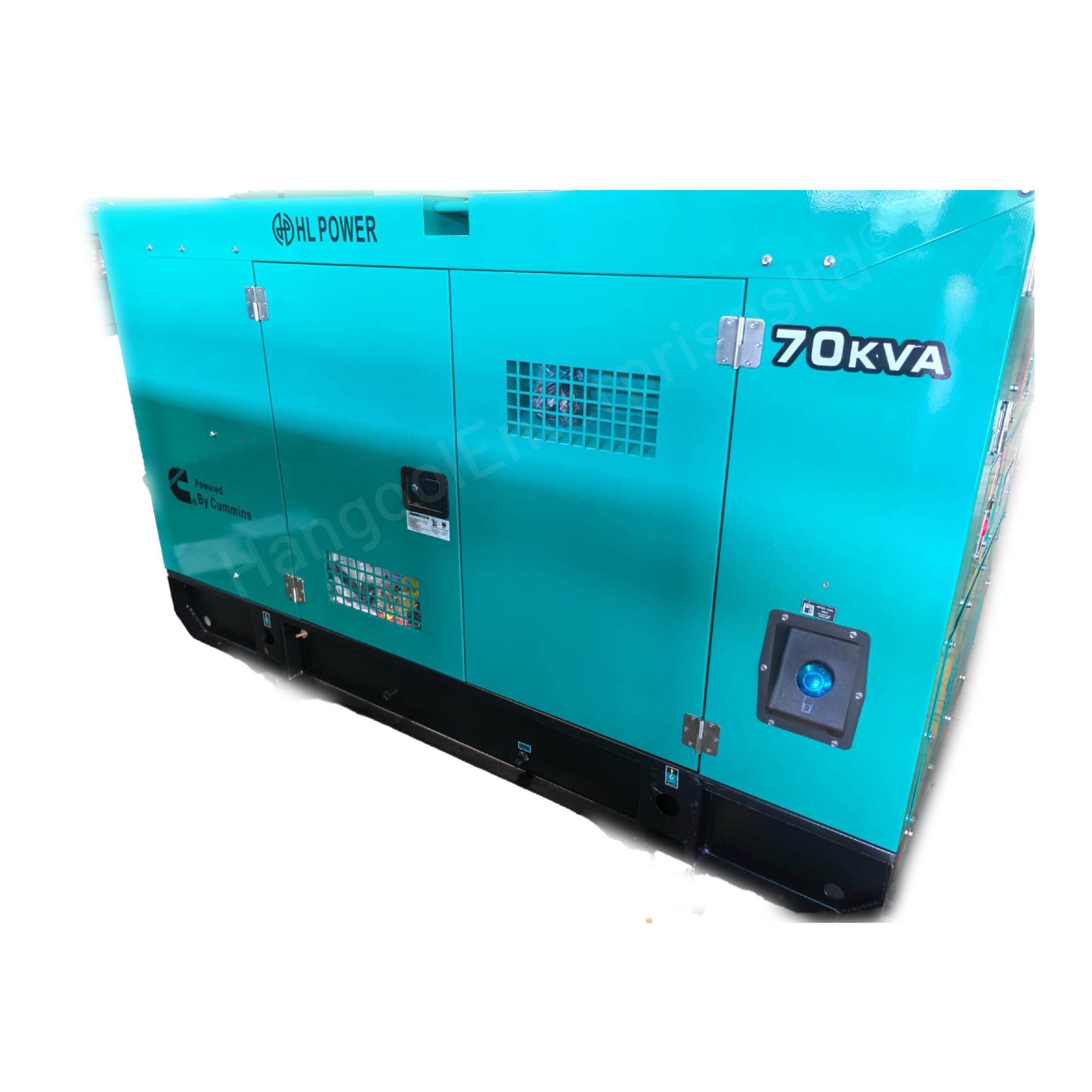HL Power 70kVA Silent Diesel Generator with Cummins Engine