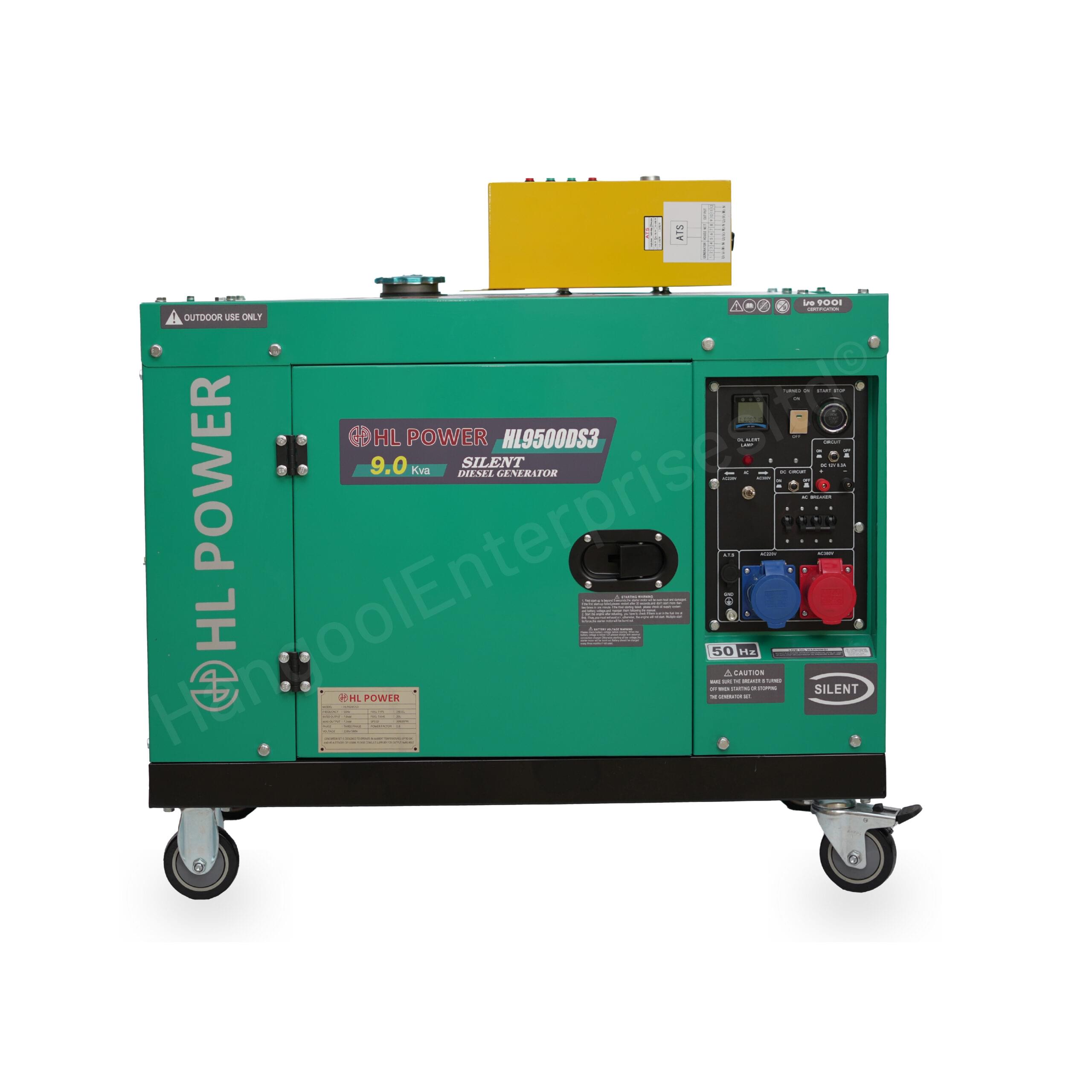 HL Power 9KVA Silent Diesel Generator with ATS