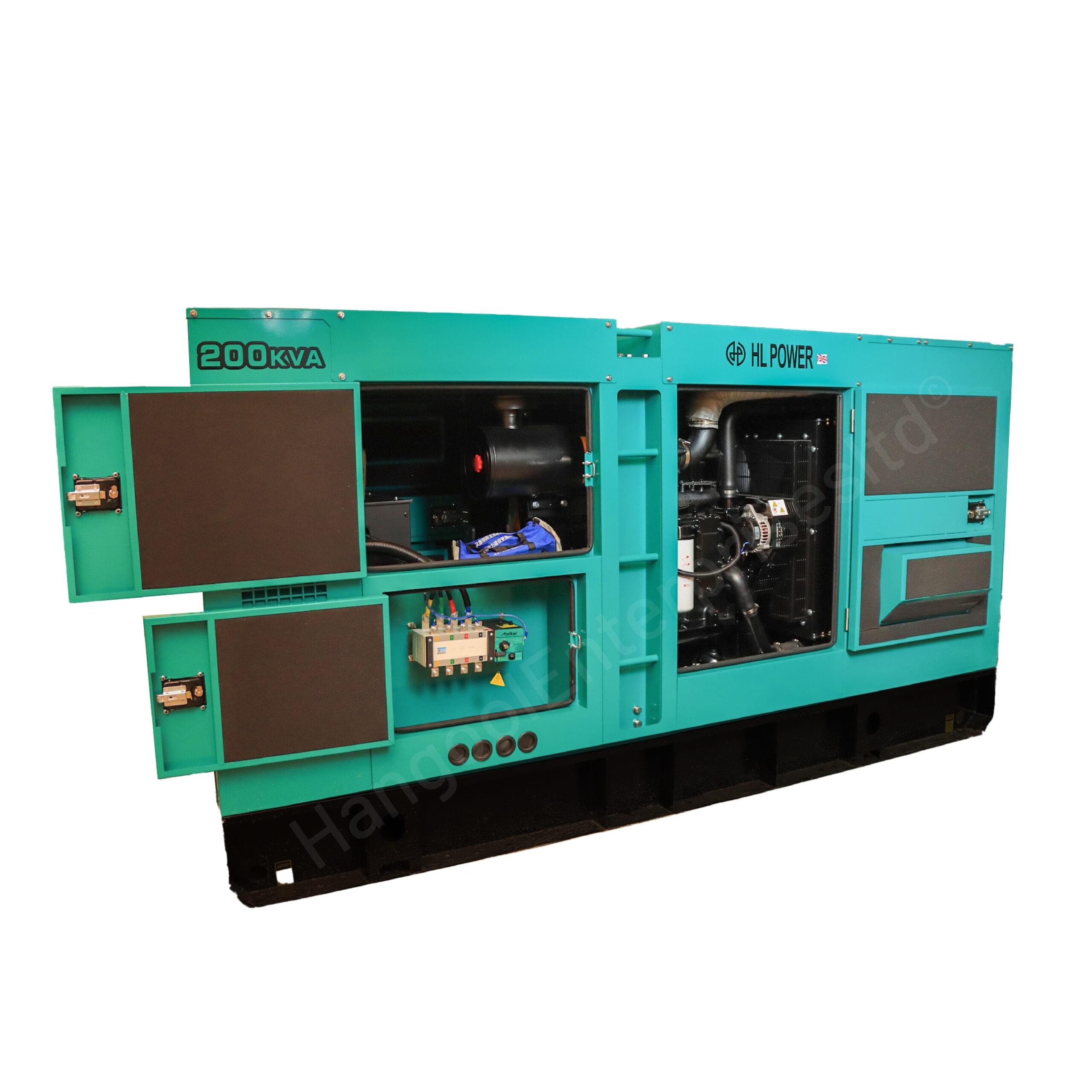 HL Power 200kVA Silent Diesel Generator with Cummins Engine